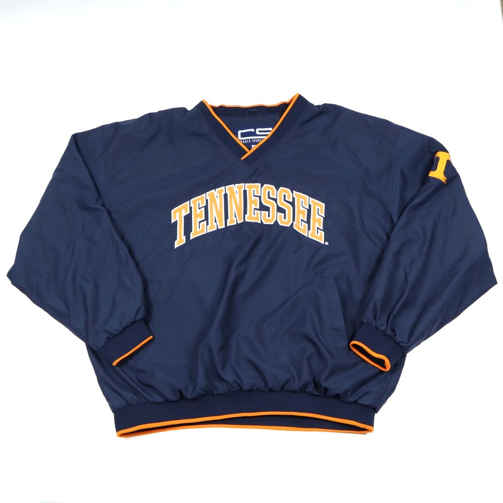 Vintage Tennessee Volunteers Crable Sportswear Pullover Jacket XL Orange Navy UT